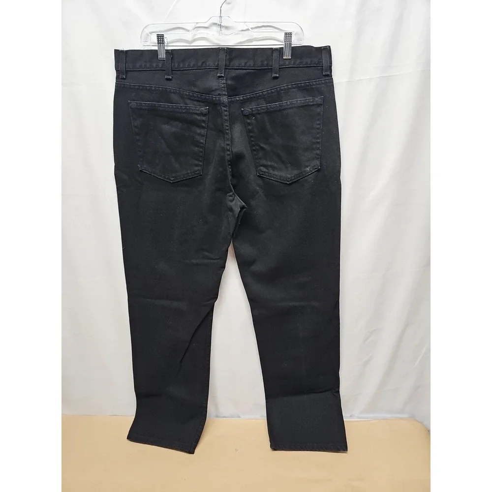 George Men's Black Denim Jeans Pants Regular‎ Size 38/32
